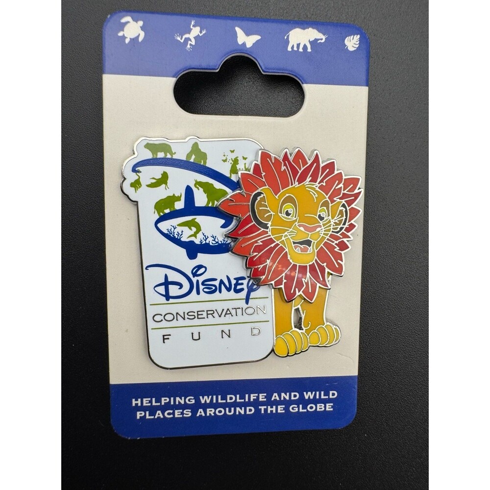 Disney parks lion king simba MOVING mane head pin conservation fund new